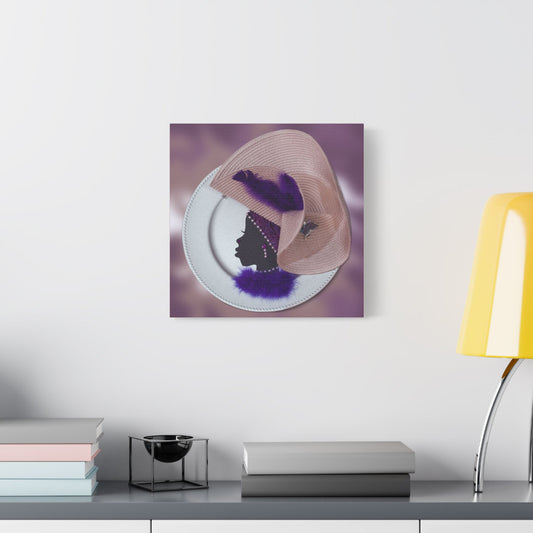 Black Beauty (pink+purple) ~ Canvas Print